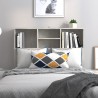 Armoire de tête de lit Gris béton 100x19x103,5 cm 613931613931