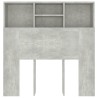 Armoire de tête de lit Gris béton 100x19x103,5 cm 613931613931
