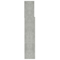 Armoire de tête de lit Gris béton 100x19x103,5 cm 613931613931