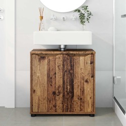 Armoire de lavabo de salle de bain Bois Ancien 60 x 30 x 60 cm 613932613932