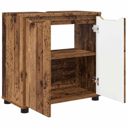 Armoire de lavabo de salle de bain Bois Ancien 60 x 30 x 60 cm 613932613932