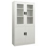 Armoire de bureau Gris clair 90x40x180 cm Acier 613937613937
