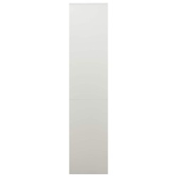 Armoire de bureau Gris clair 90x40x180 cm Acier 613937613937