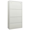 Armoire de bureau Gris clair 90x40x180 cm Acier 613937613937