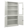 Armoire de bureau Gris clair 90x40x180 cm Acier 613937613937