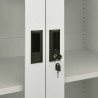 Armoire de bureau Gris clair 90x40x180 cm Acier 613937613937