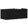 Meuble TV avec tiroir Chêne noir 80x34x30 cm Bois d'ingénierie 613941613941
