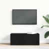 Meuble TV avec tiroir Chêne noir 80x34x30 cm Bois d'ingénierie 613941613941