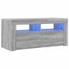 Meuble TV avec lumières LED Sonoma gris 90x35x40 cm 613949613949