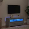 Meuble TV avec lumières LED Sonoma gris 90x35x40 cm 613949613949