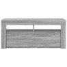 Meuble TV avec lumières LED Sonoma gris 90x35x40 cm 613949613949