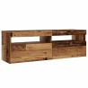 Meuble TV avec lumières LED vieux bois bois d'ingénierie 613952613952