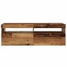 Meuble TV avec lumières LED vieux bois bois d'ingénierie 613952613952