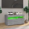 Meuble TV avec lumières LED Sonoma gris 75x35x40 cm 613953613953