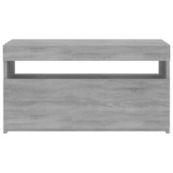 Meuble TV avec lumières LED Sonoma gris 75x35x40 cm 613953613953