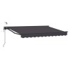 Auvent rétractable électrique Anthracite 3,5 x 2,5 m 613959613959