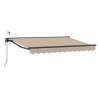 Auvent rétractable électrique Beige et Anthracite 3,5 x 2,5 m 613962613962