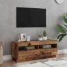 Meuble TV avec lumières LED vieux bois bois d'ingénierie 613966613966