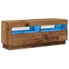 Meuble TV avec lumières LED vieux bois bois d'ingénierie 613966613966