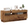 Meuble TV avec lumières LED vieux bois bois d'ingénierie 613966613966