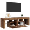 Meuble TV avec lumières LED vieux bois bois d'ingénierie 613967613967