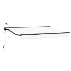 Auvent rétractable électrique Blanc 3,5 x 2,5 m 613973613973
