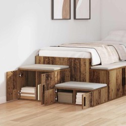 Armoire de rangement 2 pcs Bois ancien 103 x 41 x 40 cm 613976613976