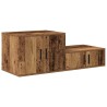 Armoire de rangement 2 pcs Bois ancien 103 x 41 x 40 cm 613976613976