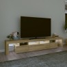 Meuble TV avec lumières LED Chêne sonoma 230x36,5x40 cm 613977613977