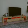Meuble TV avec lumières LED Chêne sonoma 230x36,5x40 cm 613977613977