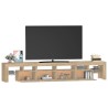 Meuble TV avec lumières LED Chêne sonoma 230x36,5x40 cm 613977613977