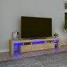 Meuble TV avec lumières LED Chêne sonoma 200x36,5x40 cm 613980613980