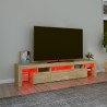 Meuble TV avec lumières LED Chêne sonoma 200x36,5x40 cm 613980613980