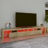 Meuble TV avec lumières LED Chêne sonoma 260x36,5x40 cm 613982613982