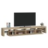 Meuble TV avec lumières LED Chêne sonoma 260x36,5x40 cm 613982613982