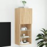 Meuble TV avec lumières LED chêne sonoma 40,5x30x102 cm 613984613984