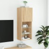 Meuble TV avec lumières LED chêne sonoma 40,5x30x102 cm 613984613984