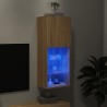 Meuble TV avec lumières LED chêne sonoma 40,5x30x102 cm 613984613984