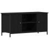 Meuble TV Chêne noir 100 x 40 x 50 cm Bois d'ingénierie 613987613987