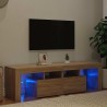 Meuble TV avec lumières LED Chêne sonoma 140x36,5x40 cm 613989613989