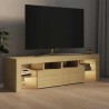 Meuble TV avec lumières LED Chêne sonoma 140x36,5x40 cm 613989613989