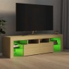 Meuble TV avec lumières LED Chêne sonoma 140x36,5x40 cm 613989613989