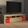 Meuble TV avec lumières LED Chêne sonoma 140x36,5x40 cm 613989613989