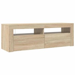 Meuble TV avec lumières LED chêne sonoma 120x35x40 cm 613990613990