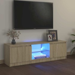 Meuble TV avec lumières LED chêne sonoma 120x30x36 cm 613992613992