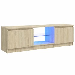 Meuble TV avec lumières LED chêne sonoma 120x30x36 cm 613992613992
