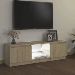 Meuble TV avec lumières LED chêne sonoma 120x30x36 cm 613992613992