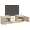Meuble TV avec lumières LED chêne sonoma 120x30x36 cm 613992613992