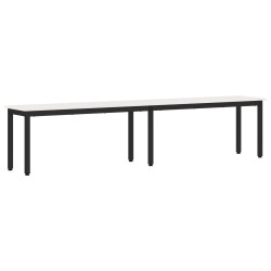 banc Blanc 200 x 35 x 45 cm Bois de pin massif 613996613996