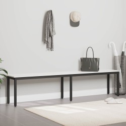 banc Blanc 200 x 35 x 45 cm Bois de pin massif 613996613996